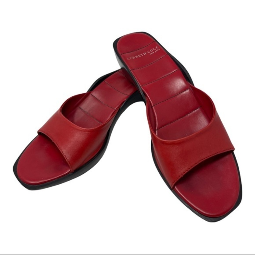 Kenneth Cole Jump Ball Red Slides • Size 8